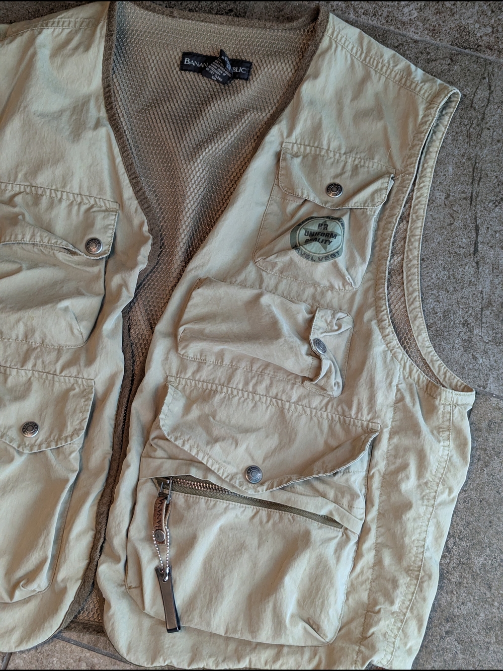 Banana Republic Beige Utility Field Vest